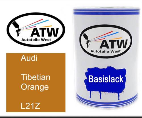 Audi, Tibetian Orange, L21Z: 500ml Lackdose, von ATW Autoteile West.